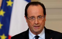 Frankreichs Präsident Hollande gibt bekannt, dass französische Truppen in Mali eingetroffen sind. Foto: Philippe Wojazer  