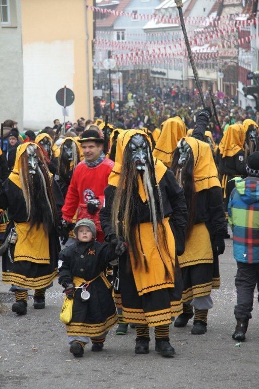 Fasnetsumzug Hungerberghexen Münsingen Januar 2013