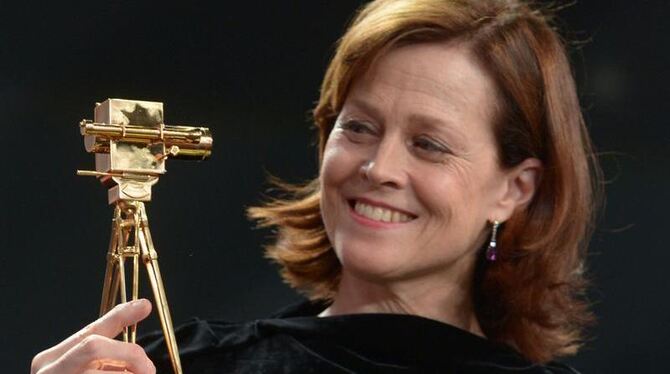 Sigourney Weaver vor der Kamera. Foto: Maurizio Gambarini