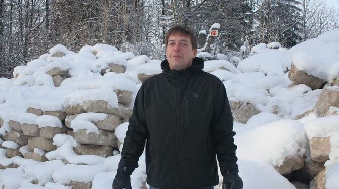 Für Manuel Rongen läuft die Zeit ab im Natursteinpark Tübingen. In vier bis sechs Jahren muss er einen neuen Standort gefunden h