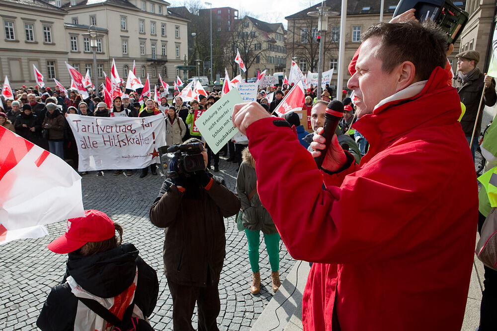Streik im öffentlichen Dienst Tübingen Februar 2013 Bilder Reutlinger GeneralAnzeiger gea.de