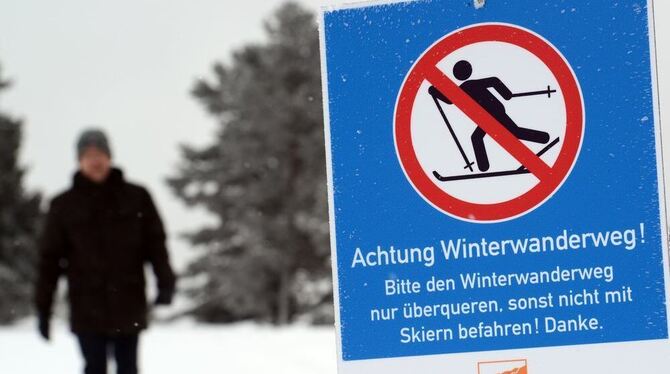 Der Premium-Winterwanderweg bei Albstadt.