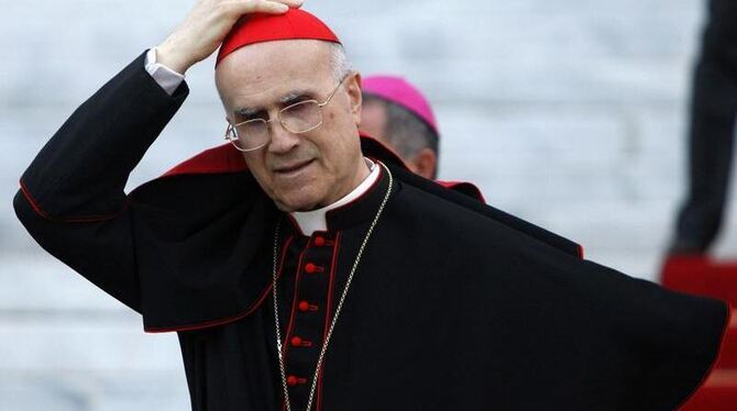 Der Kardinalstaatssekretär Tarcisio Bertone ist im Vatikan nicht unumstritten. Foto: David Fernandez