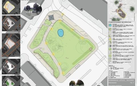Gestaltungsentwürfe Listplatz Reutlingen