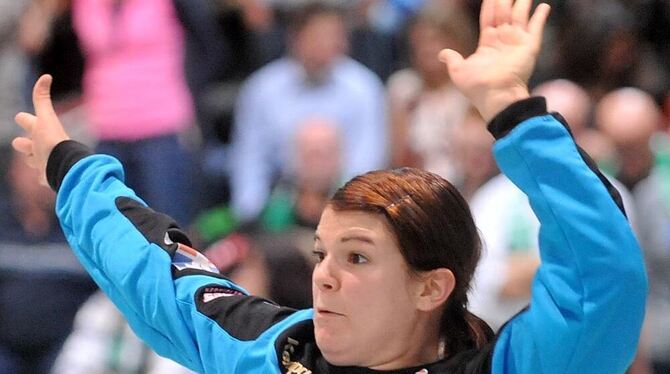 Torhüterin Laura Glaser.