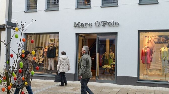 Beim Einzelhandel in Top-Lagen gibt es wenig Fluktuation. »Marc O Polo« ist in die Wilhelmstraße umgezogen.  GEA-FOTO: PACHER