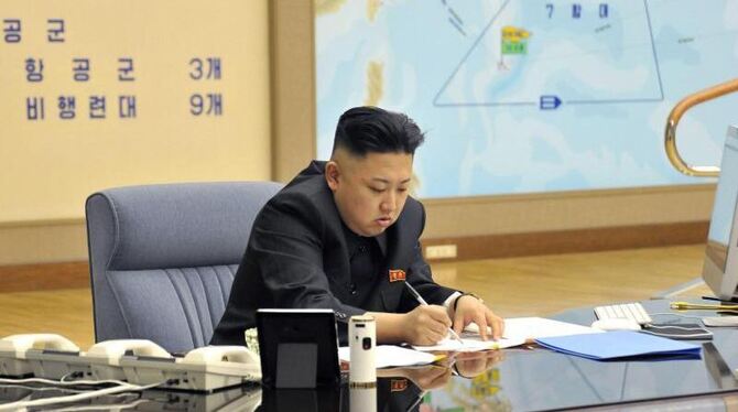 Nordkoreas Kriegsrhetorik eskaliert: Machthaber Kim Jong.