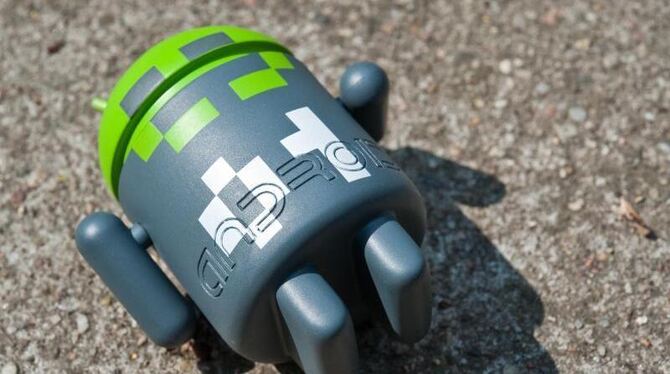 Ein kleiner Roboter, Symbol für Android.