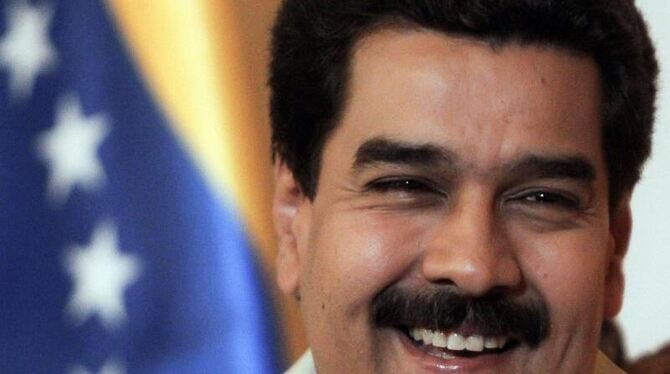 Venezuela wählt: Für die Regierung tritt der Wunschnachfolger von Chávez, Interimspräsident Nicolás Maduro, an. Foto: David F