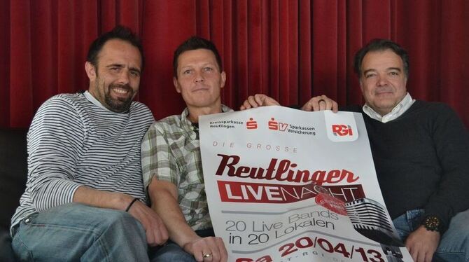 Die Mitglieder der Reutlinger Gastro-Initiative fiebern der neunten Live-Nacht entgegen und freuen sich, dass das musikalische A