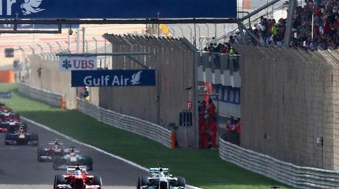 Sebastian Vettel hat das Rennen in Bahrain gewonne. Foto: Srdjan Suki