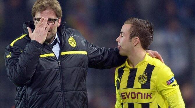 BVB-Coach Jürgen Klopp wird Mario Götze an den FC Bayern verlieren. Foto: Federico Gambarini BVB-Coach Jürgen Klopp wird Mario Götze an den FC Bayern verlieren. Foto: Federico Gambarini