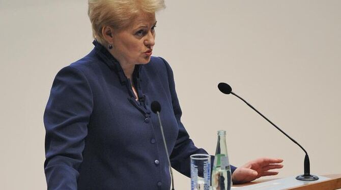 Die litauische Präsidentin Dalia Grybauskaite. Foto: Henning Kaiser