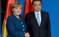 Bundeskanzlerin Angela Merkel und der Ministerpräsident von China, Li Keqiang, im Bundeskanzleramt in Berlin. Foto: Soeren St