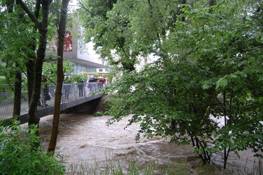 Hochwasser im Ermstal
