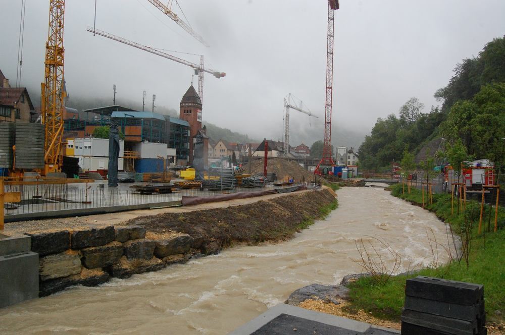 Hochwasser im Ermstal