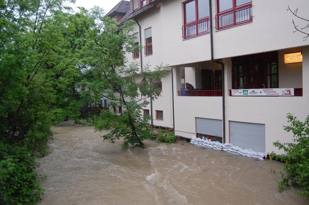Hochwasser im Ermstal