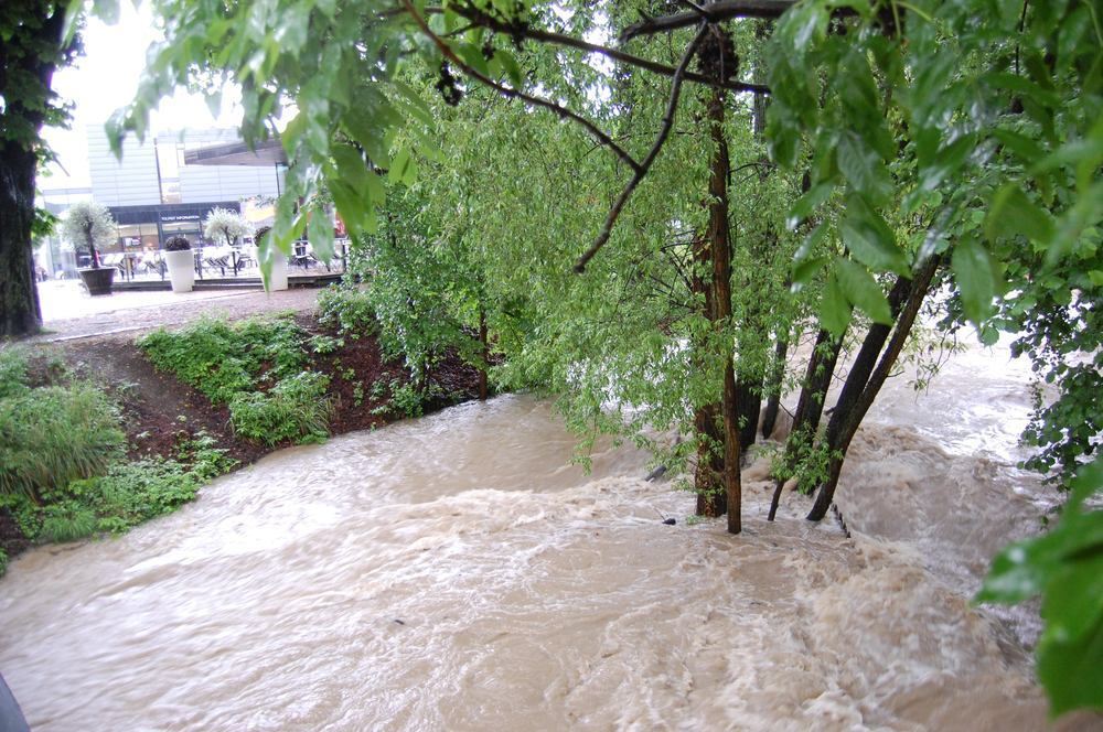 Hochwasser im Ermstal