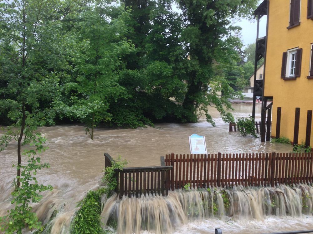 Hochwasser in Reutlingen