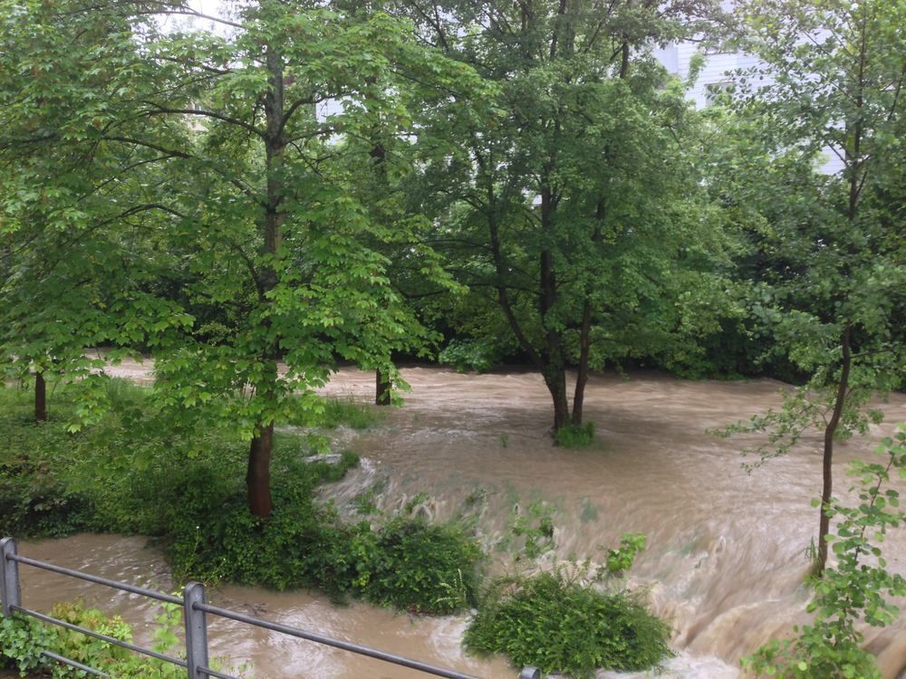 Hochwasser in Reutlingen
