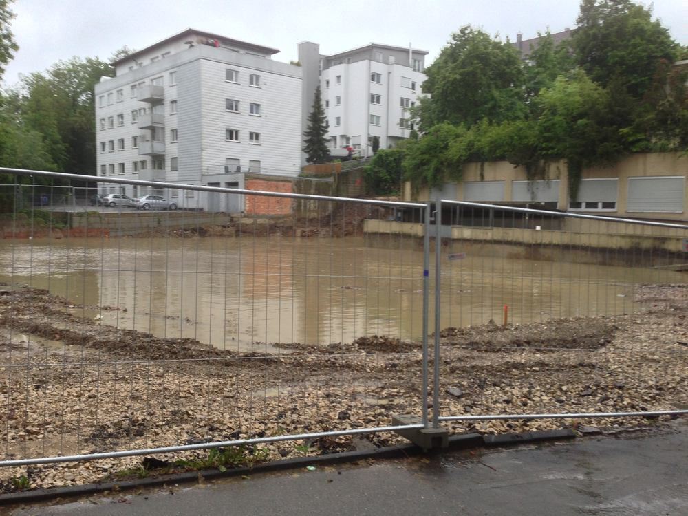 Hochwasser in Reutlingen