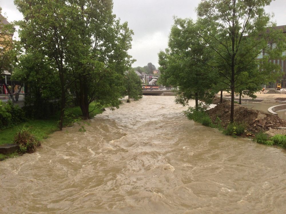 Hochwasser in Reutlingen