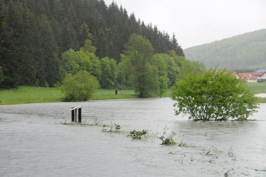 Hochwasser im Laucherttal Juni 2013