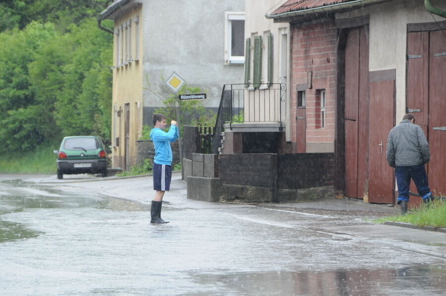 Hochwasser im Laucherttal Juni 2013