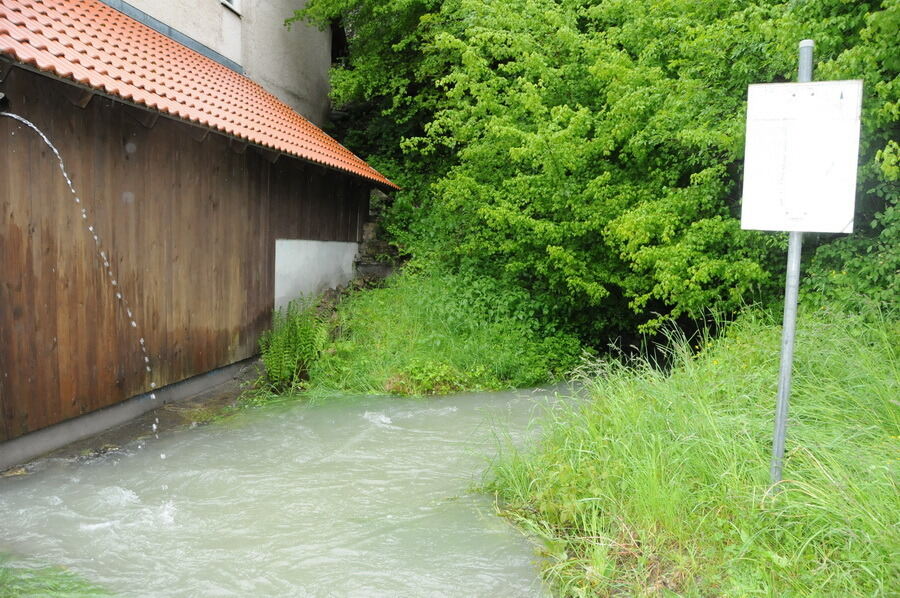 Hochwasser im Laucherttal Juni 2013