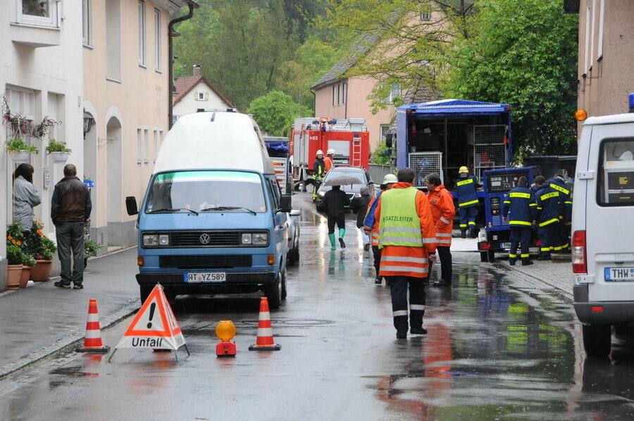 Hochwasser im Laucherttal Juni 2013