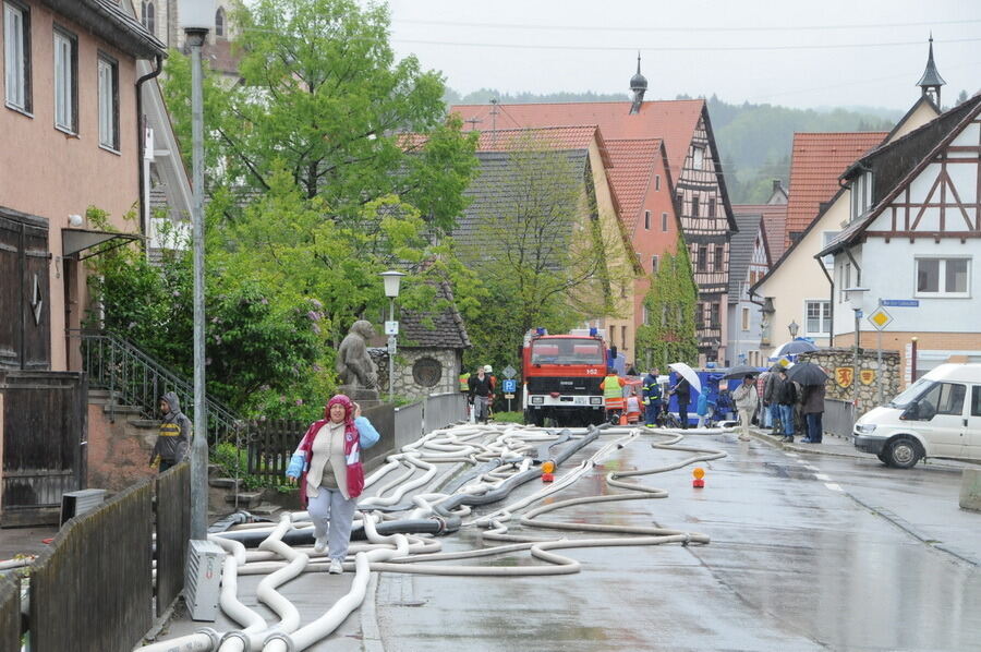 Hochwasser im Laucherttal Juni 2013