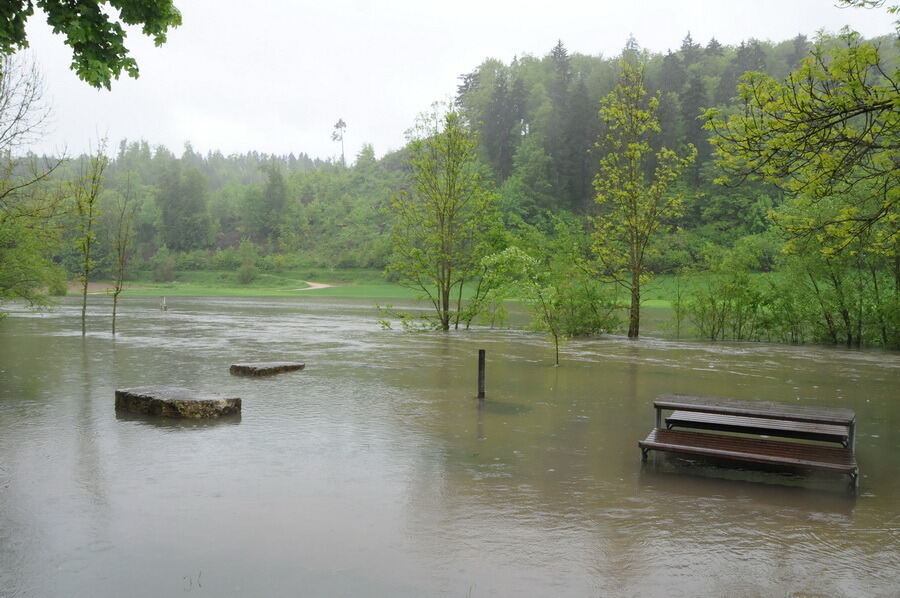 Hochwasser im Laucherttal Juni 2013