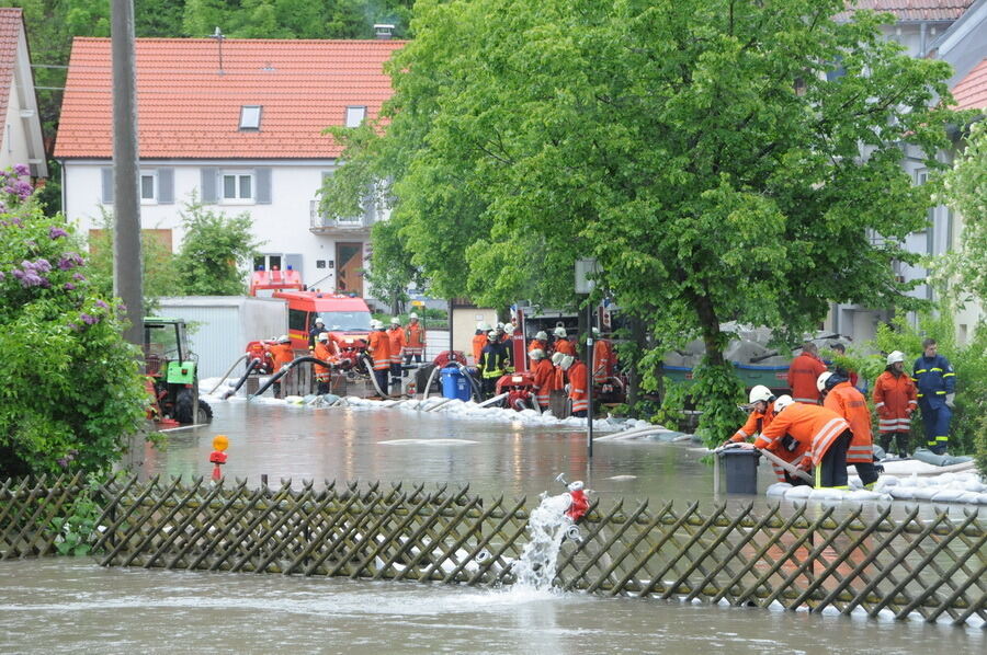 Hochwasser im Laucherttal Juni 2013