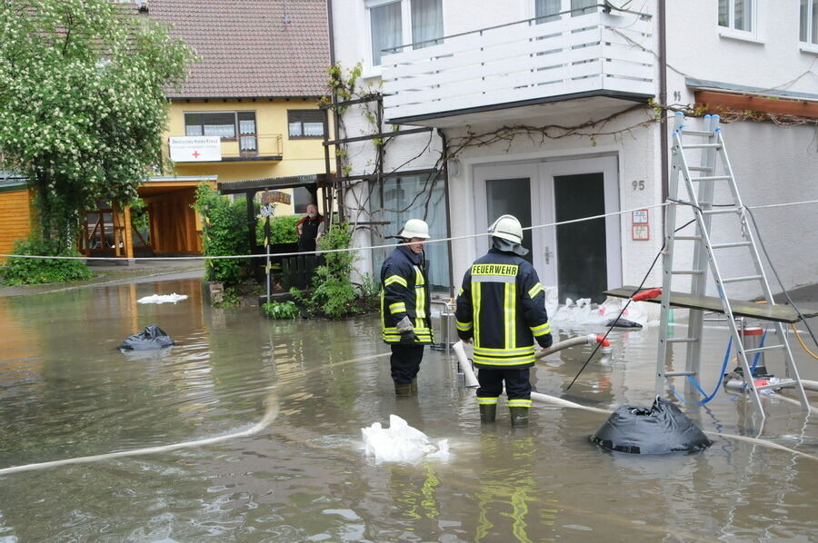 Hochwasser im Laucherttal Juni 2013