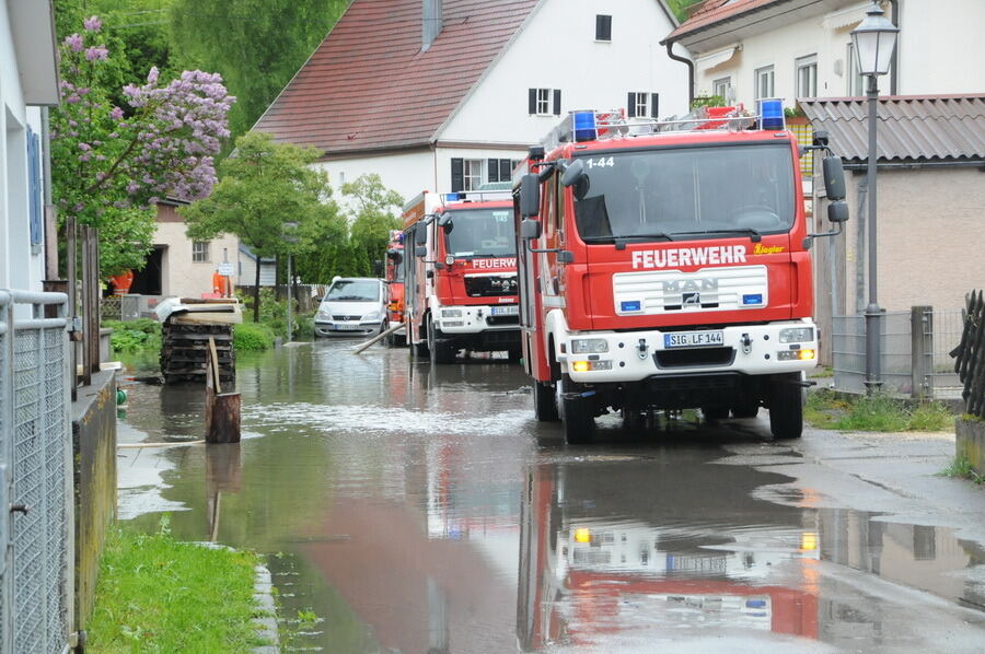 Hochwasser im Laucherttal Juni 2013