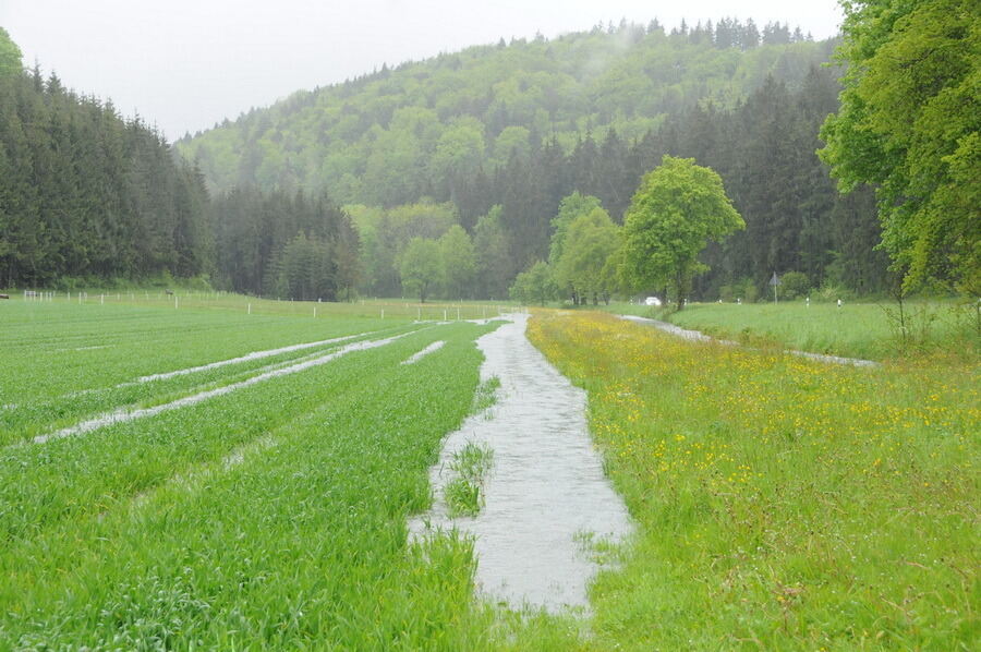 Hochwasser im Laucherttal Juni 2013