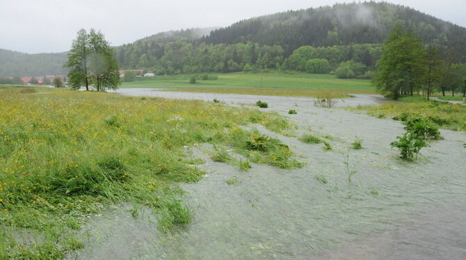 Hochwasser im Laucherttal Juni 2013