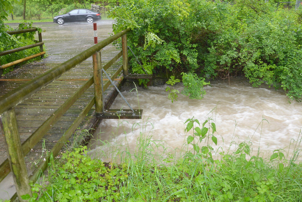 Hochwasser im Ermstal