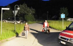 Die Landhaussiedlung ist evakuiert worden.