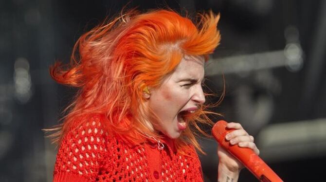 Hayley Williams von Paramore singt sich die Seele aus dem Leib. Foto: Thomas Frey