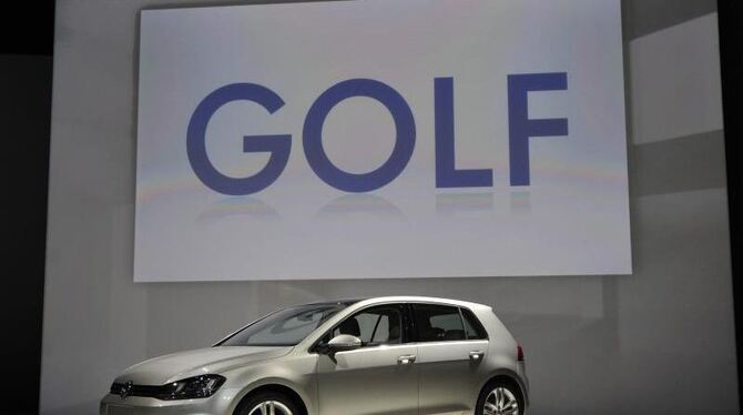 Der Golf im Jahr 2013: Präsentation auf der New York Auto Show. Foto: Jason Szenes
