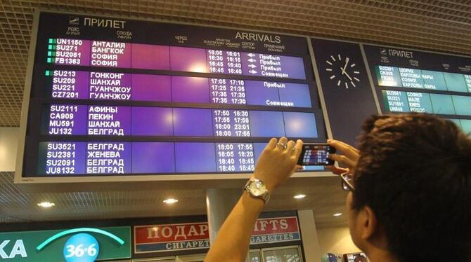 Moskauer Flughafen: Erste Station des Informanten Snowden nach seiner Abreise aus Hongkong. Foto: Igor Kharitonov