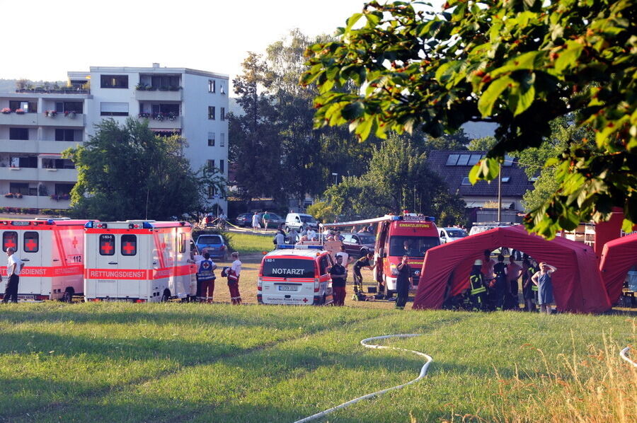 Großbrand zerstört Schützenhaus in Weilheim