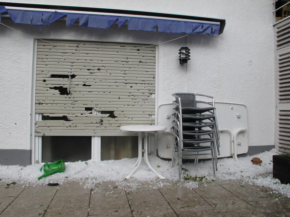 Unwetter in Reutlingen