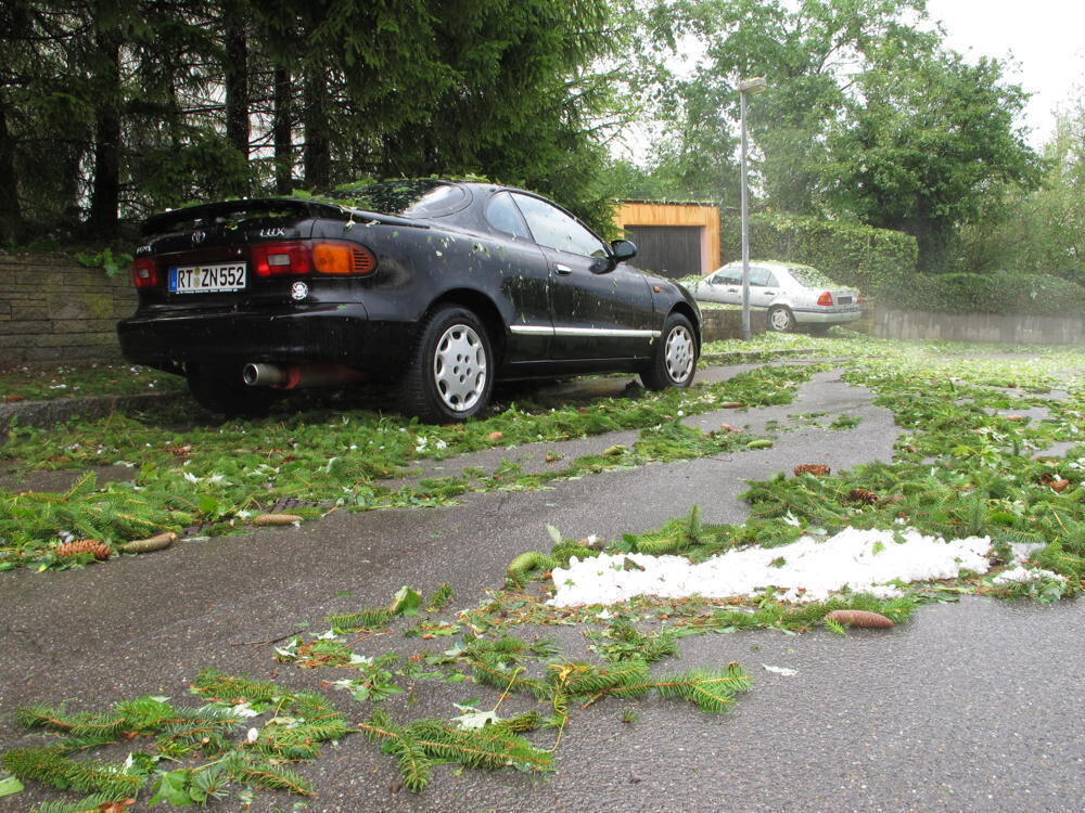 Unwetter in Reutlingen