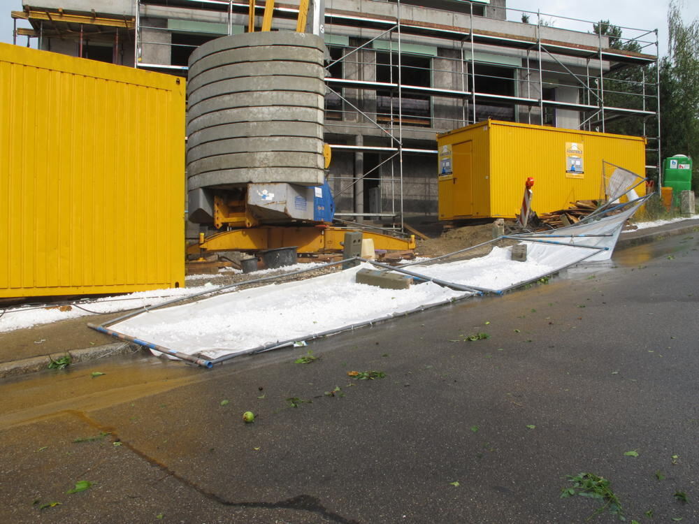 Unwetter in Reutlingen