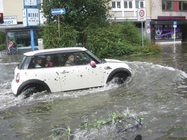 Hagelsturm verwüstet Reutlingen und Teile der Region