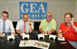 Jörn Hangstein (SV Sparkassen-Versicherung), Gerd Göbel (Württembergische Versicherung), Hubertus Waurick (Allianz) und Steffen