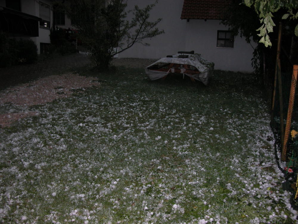 Unwetter auf der Alb 6. August 2013