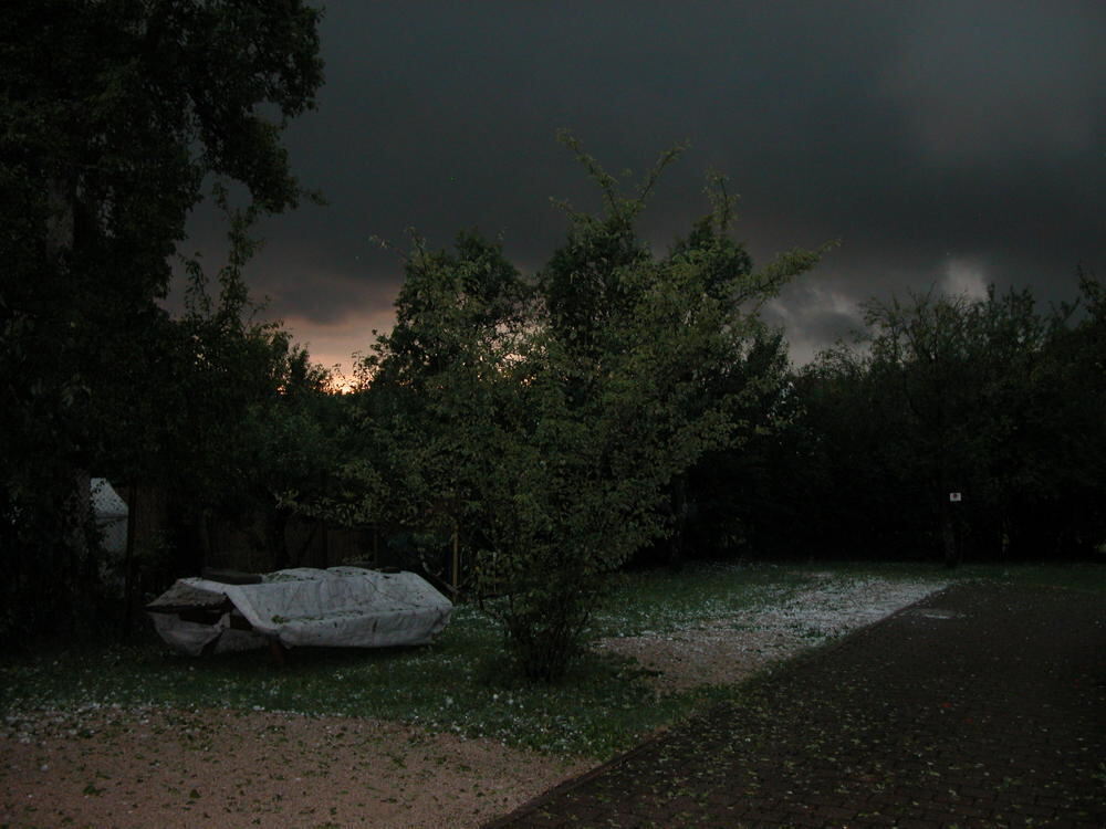 Unwetter auf der Alb 6. August 2013